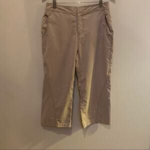 Marmot Cropped Capri Beth Rodden Pants Tan Size 6